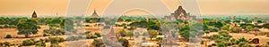 View from the Shwesandaw pagoda. Panorama