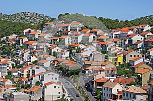 View at Sibenik in Croatia