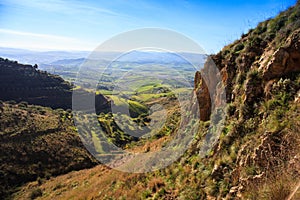 View of sicilian countryside