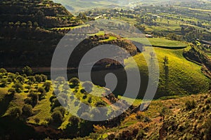 View of sicilian countryside