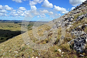 View from the side of the cerro campanero en Minas, Lavalleja, Uruguay photo