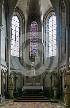 View of a side chapel in the Troyes Cathedral