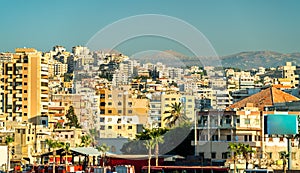 View of Sidon town in Lebanon