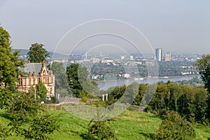 View from the Siebengebirge in the direction of Bonn