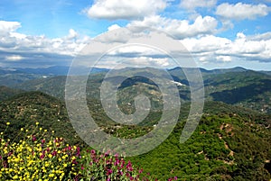 View of the Sierra Bermeja mountains, Spain. photo