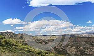 View from Sierra Cabrera towards Sorbas