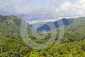 View of the Sierra of Escambray, Cienfuegos Province, Cuba