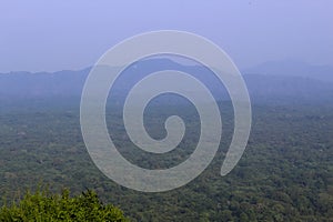 The view from Sigiriya Lion Rock fortress, Sri Lanka