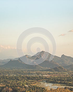 View from Sigiriya Rock Sri Lanka.