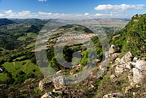 View of Siligo town from Monte S. Antonio photo