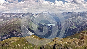 View from Silvretta mountain range