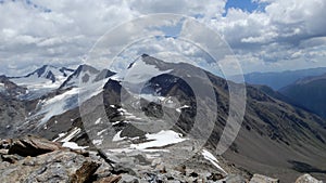 View on the Similaun Peak in Southtyrol