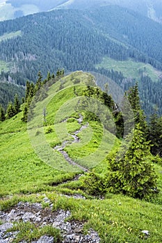 View from Sina peak, Low Tatras mountains, Slovakia