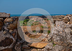 View of Sindhudurga Fort built in arebian Sea by Chhatrapati Shivaji Maharaj