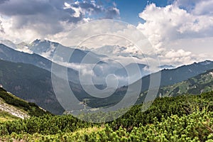 View from Siroke sedlo, Tatra mountains, Slovakia