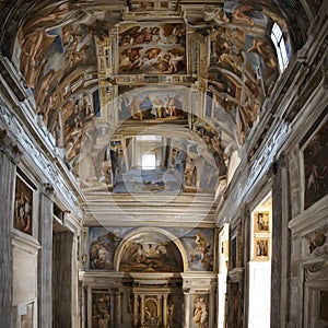 A view of the Sistine Chapel in the Vatican