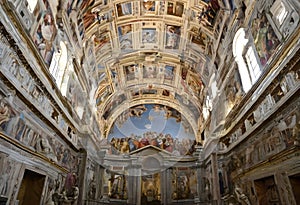 A view of the Sistine Chapel in the Vatican