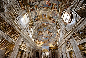 A view of the Sistine Chapel in the Vatican