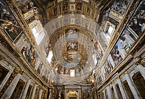 A view of the Sistine Chapel in the Vatican photo