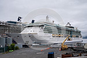 View of Sitka`s cruise ship terminal