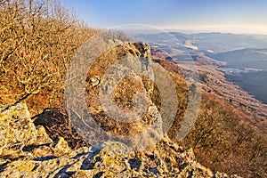 View from Sitno mountain in Stiavnicke Vrchy