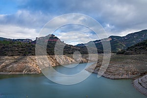 View of the Siurana reservoir, Catalonia