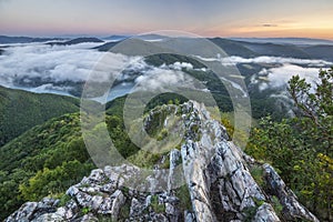 View from Sivec mountain at Slovakia