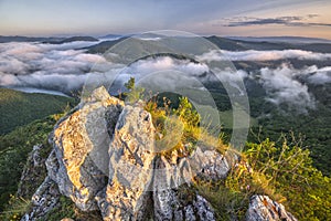 View from Sivec mountain at Slovakia