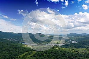 View from Skalky over Labe river