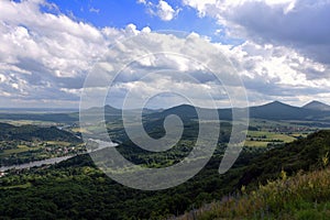 View from Skalky over Labe river