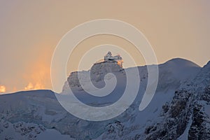 View of the ski resort Jungfrau Wengen