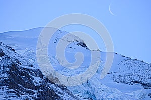 View of the ski resort Jungfrau Wengen