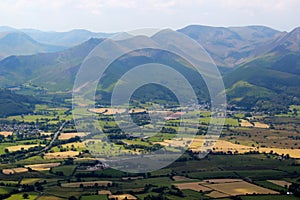 The view from Skiddaw in the Lake District