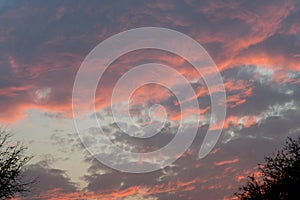 view of sky and cloud in the time sunset