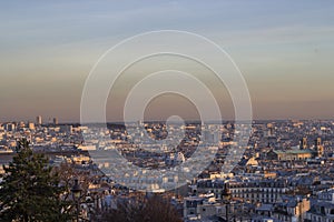 View from the sky of paris