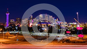 Downtown Denver Colorado at night