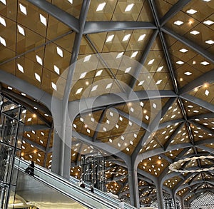 Mecca high speed train station ceiling