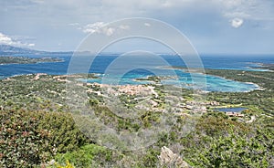 View on the skyline of marinella italy photo