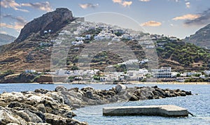 view of Skyros island in Sporades,North Aegean islands, Greece