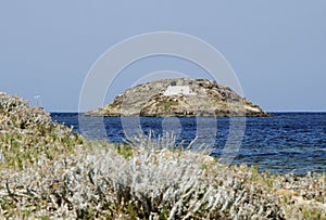 view of Skyros island in Sporades,North Aegean islands, Greece
