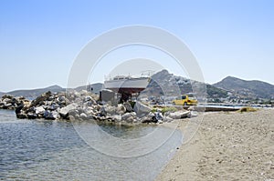 view of Skyros island in Sporades,North Aegean islands, Greece