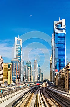 View of skyscrapers in Downtown Dubai - UAE