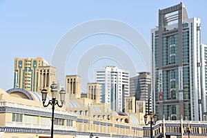 View of skyscrapers in Sharjah, UAE