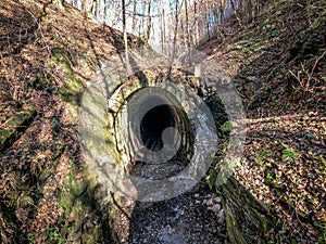 View of the Slavosovsky tunnel in the locality of Slavosovce in Slovakia photo