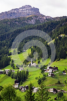 View of a small Italian village