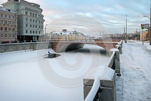 Bridge over the bypass canal in Moscow