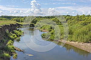 View of the small picturesque Chebula river