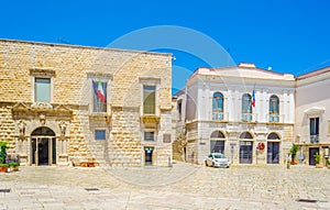 View of a small square in Molfetta, Italy....IMAGE