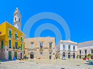 View of a small square in Molfetta, Italy....IMAGE