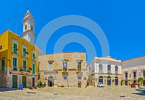 View of a small square in Molfetta, Italy....IMAGE